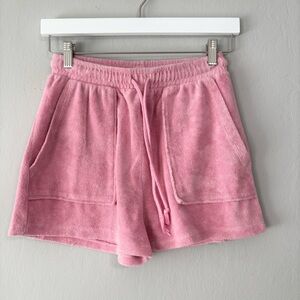 ZARA Baby Pink Terry Cloth Style Shorts
